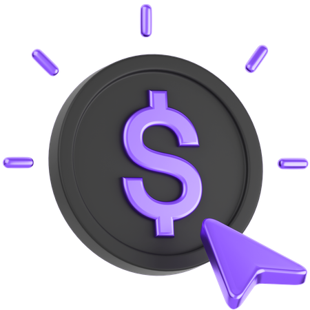 Pay Per Click  3D Icon