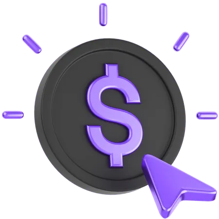 Pay Per Click  3D Icon