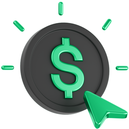 Pay Per Click  3D Icon