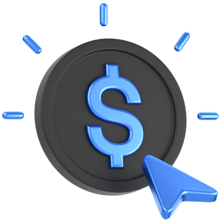 Pay Per Click  3D Icon