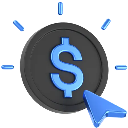 Pay Per Click  3D Icon