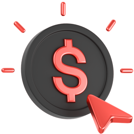 Pay Per Click  3D Icon