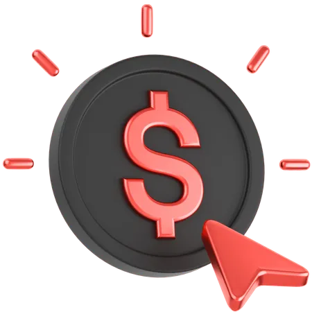 Pay Per Click  3D Icon