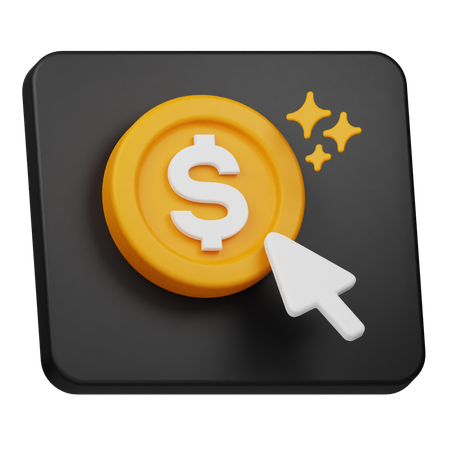 Pay Per Click  3D Icon