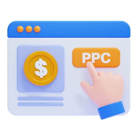 Pay per Click  3D Icon