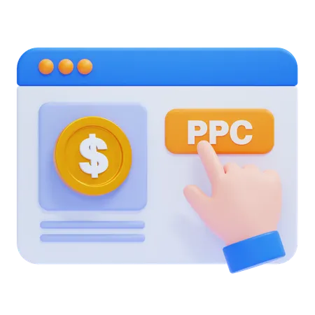 Pay per Click  3D Icon