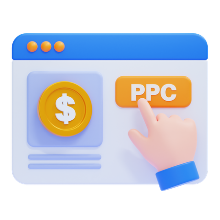 Pay per Click  3D Icon