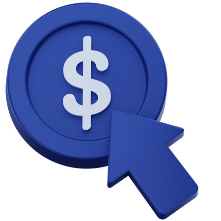 Pay Per Click  3D Icon