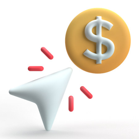 Pay Per Click  3D Icon