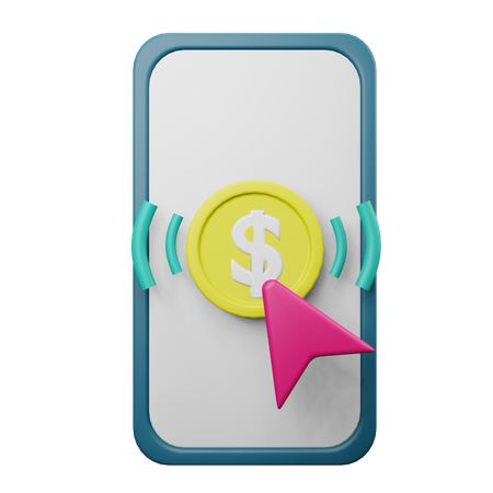 Pay Per Click  3D Icon