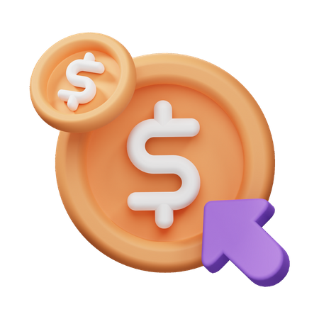 Pay Per Click  3D Icon