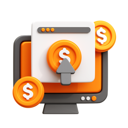 Pay Per Click  3D Icon