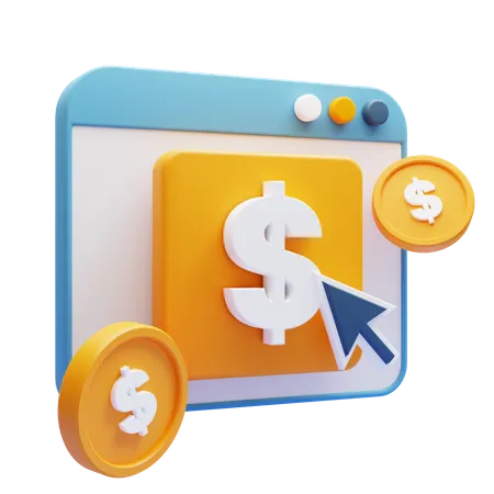 Pay Per Click 3D Icon