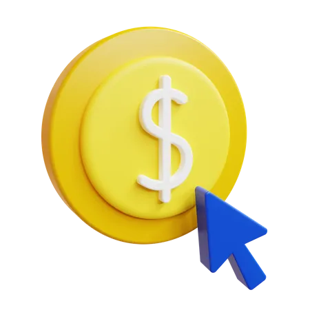 Pay Per Click  3D Icon