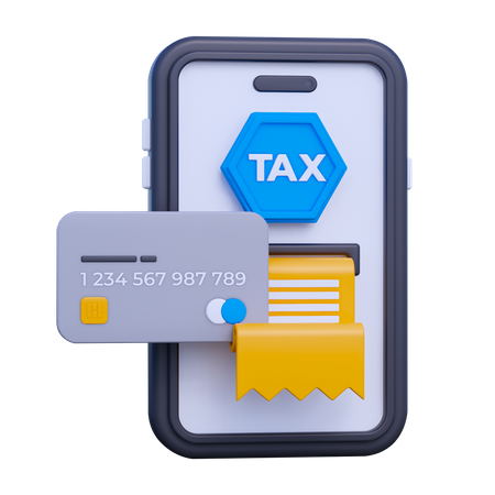 Pay Taxes Online  3D Icon
