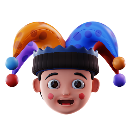 Payaso de carnaval  3D Icon