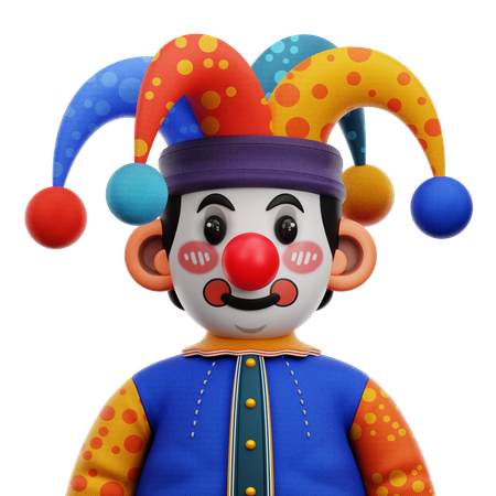 Payaso de carnaval  3D Icon