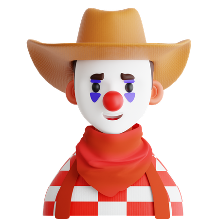 Payaso de rodeo  3D Icon