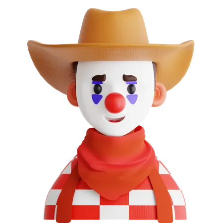 Payaso de rodeo  3D Icon