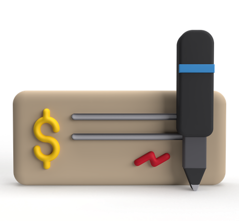 Paycheck  3D Icon