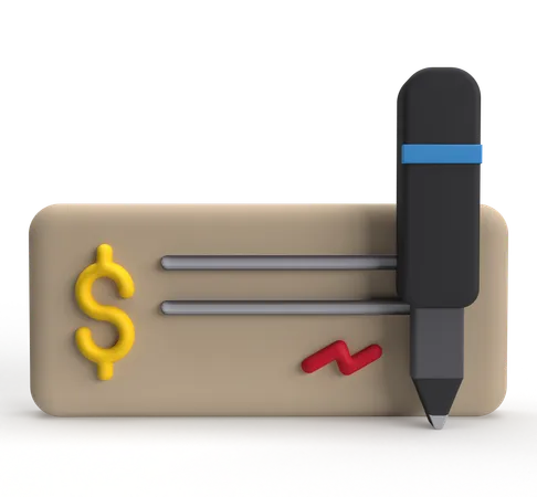Paycheck  3D Icon