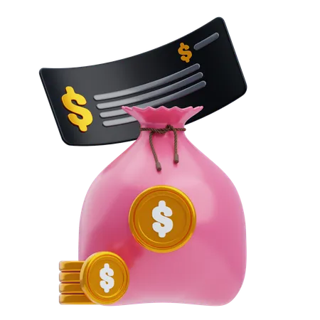 Paycheck  3D Icon