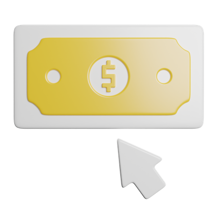 Payer avec un clic  3D Icon