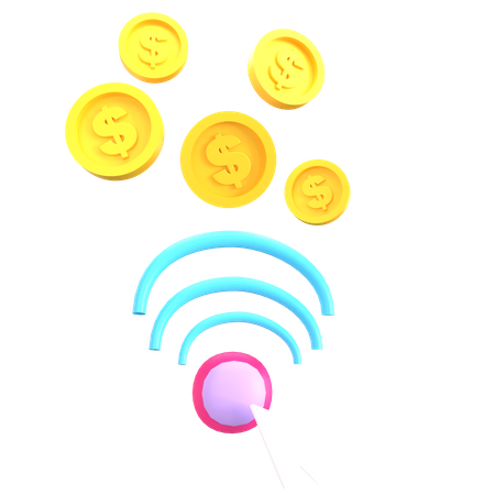 Payer avec un clic  3D Icon