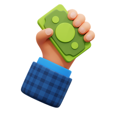 Payer en argent comptant  3D Icon