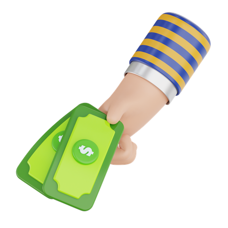 Payer en argent comptant  3D Icon