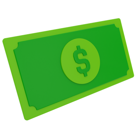 Payer en argent comptant  3D Icon