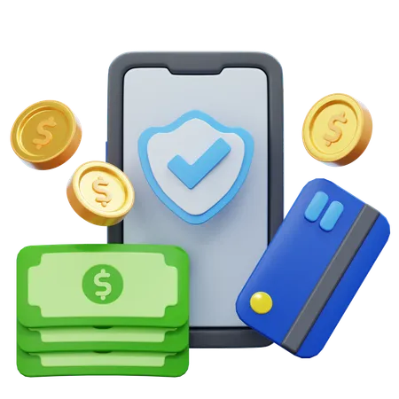 Payment 3D Illustration  3D Icon