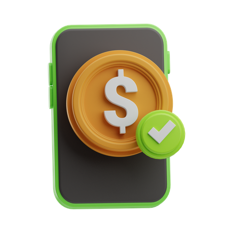 Payment accept  3D Icon