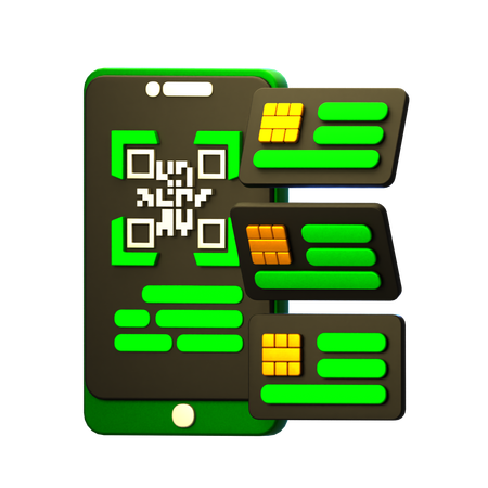 Payment Barcode  3D Icon