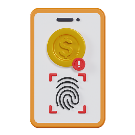 Payment Biometric  3D Icon