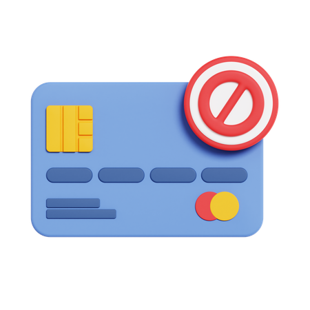 PAYMENT BLOCKED  3D Icon