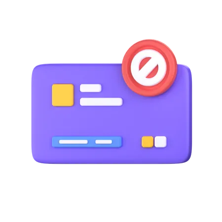 Payment Blocked  3D Icon