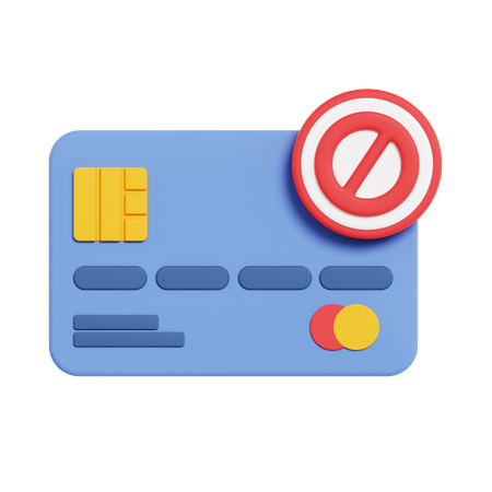 PAYMENT BLOCKED  3D Icon