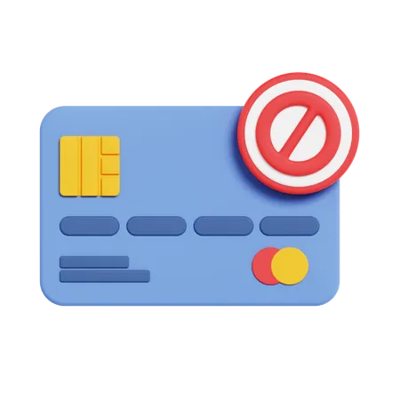 PAYMENT BLOCKED  3D Icon