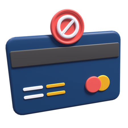 Payment Blocked  3D Icon