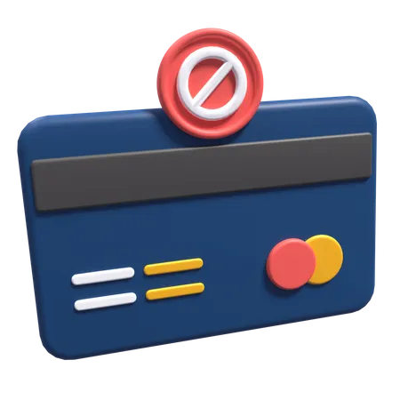 Payment Blocked  3D Icon