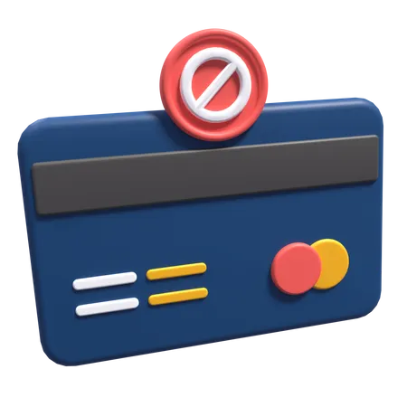 Payment Blocked 3D Icon