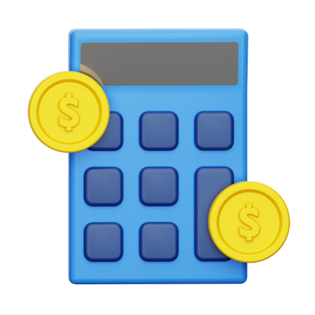 Payment calculation  3D Icon