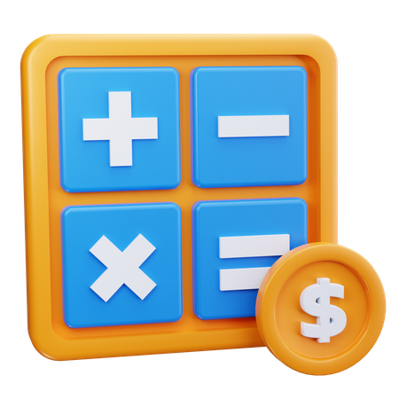 Payment Calculation  3D Icon