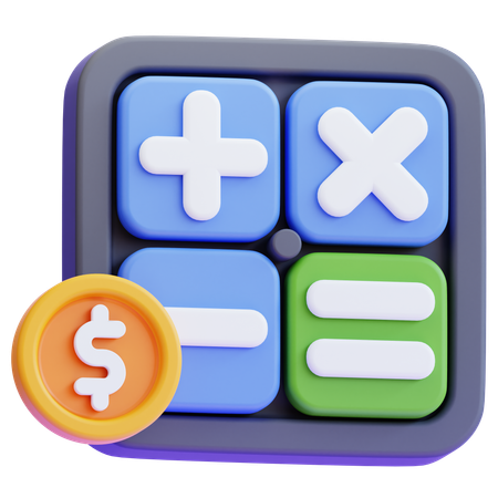 지불 계산  3D Icon