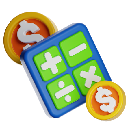 Payment Calculation  3D Icon