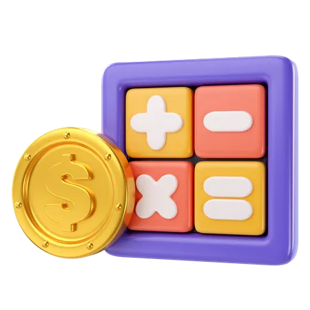 Payment Calculation  3D Icon