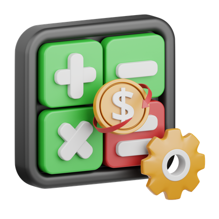 Payment calculation  3D Icon