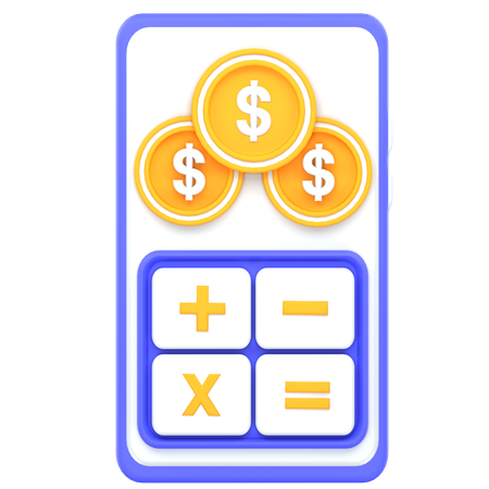 Payment Calculation  3D Icon