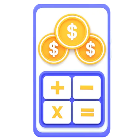 Payment Calculation  3D Icon